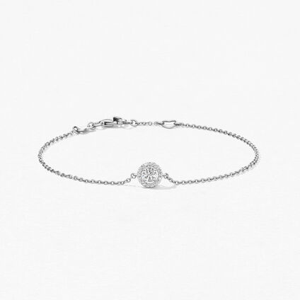 Joy Bracelet, 18K White Gold, large