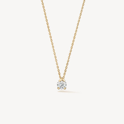 AERIAL 鑽石項鏈, 18K 黄金, large